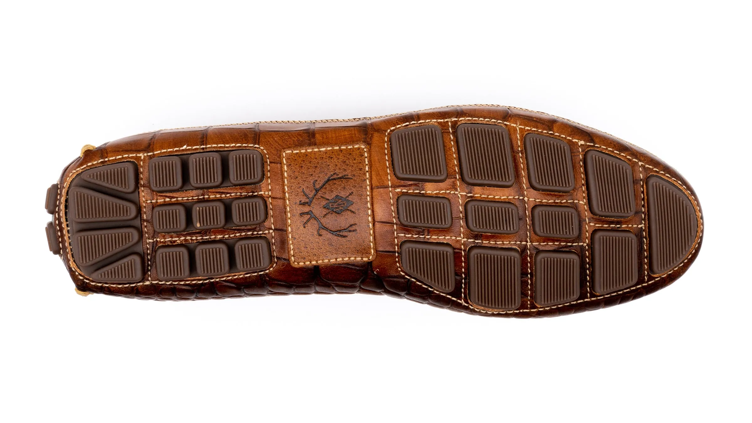 Monte Carlo Canvas Horse Bit Driving Loafers - Stone