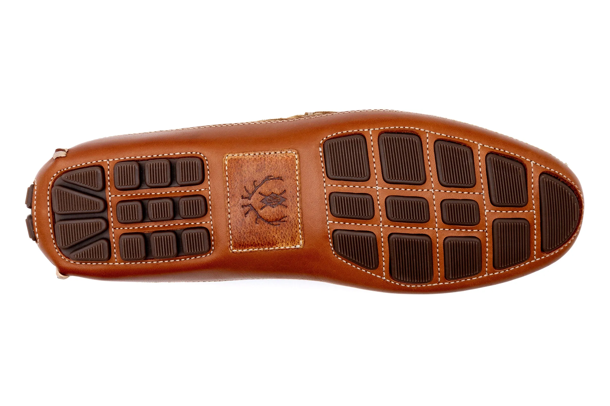 Monte Carlo Suede Braided Bit Loafers - Khaki