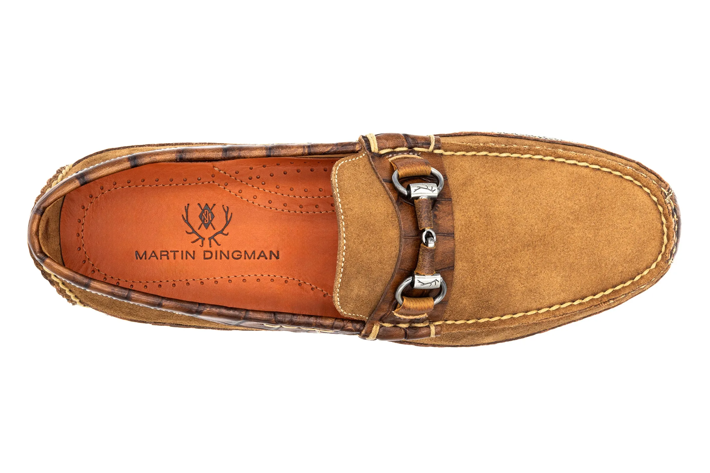 Monte Carlo Suede Horse Bit Loafers - French Roast