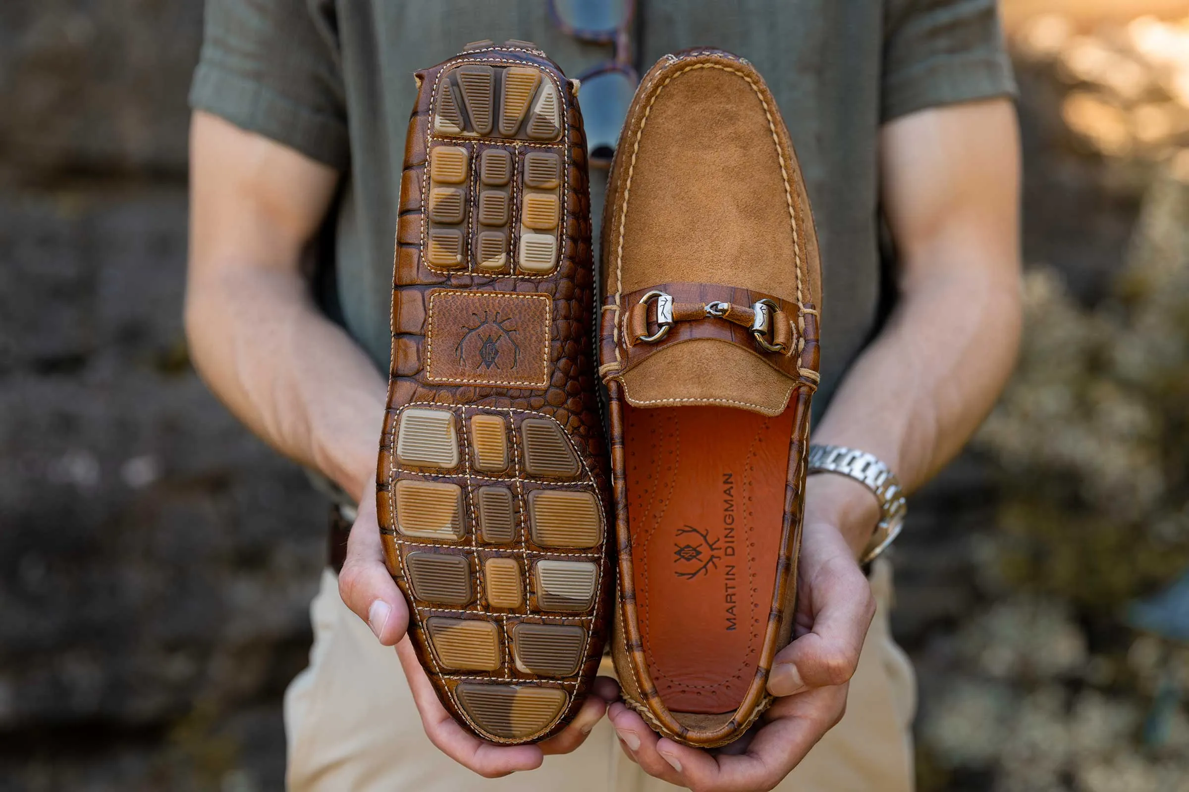 Monte Carlo Suede Horse Bit Loafers - French Roast