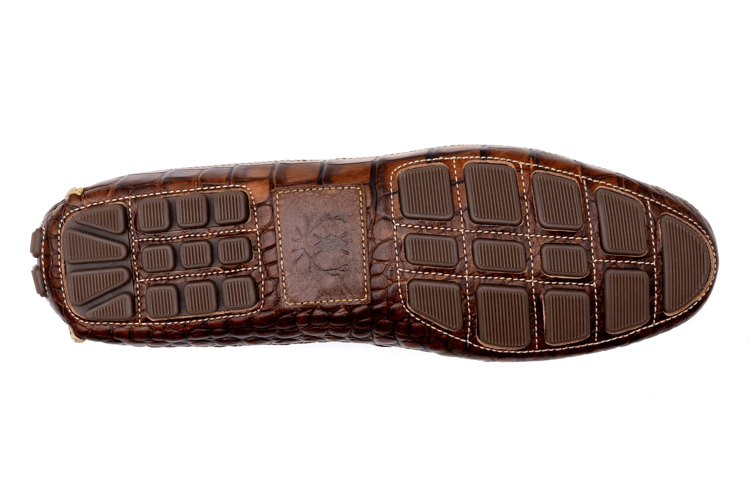 Monte Carlo Suede Horse Bit Loafers - Navy