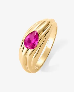 Multi Colored Chunky Ring