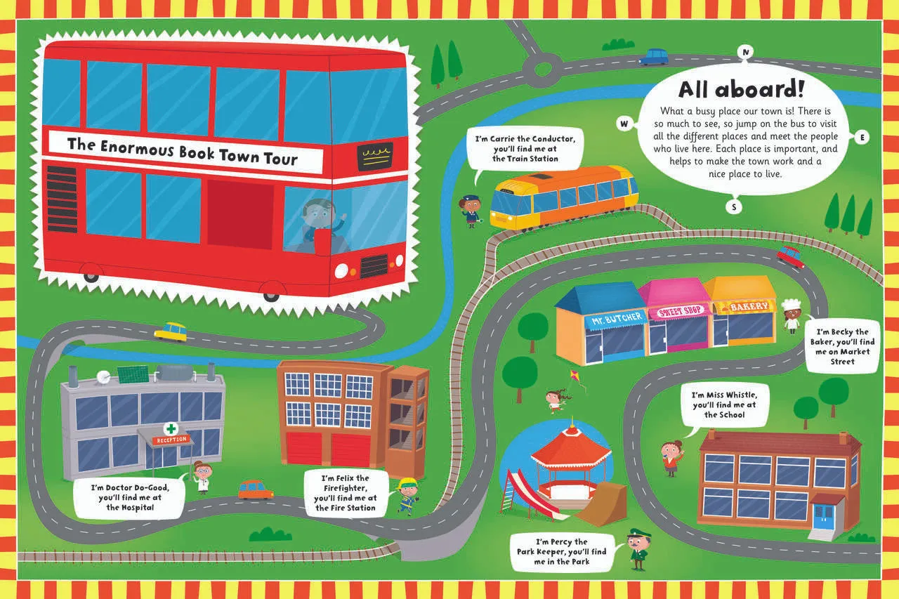 My Enormous Book of The Town Jumbo Board Book