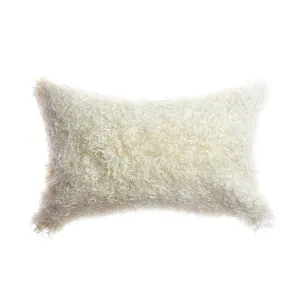 Natural Goat Skin Lumbar Pillow