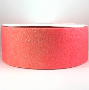 Neon Pink Chunky 3" Glitter Ribbon