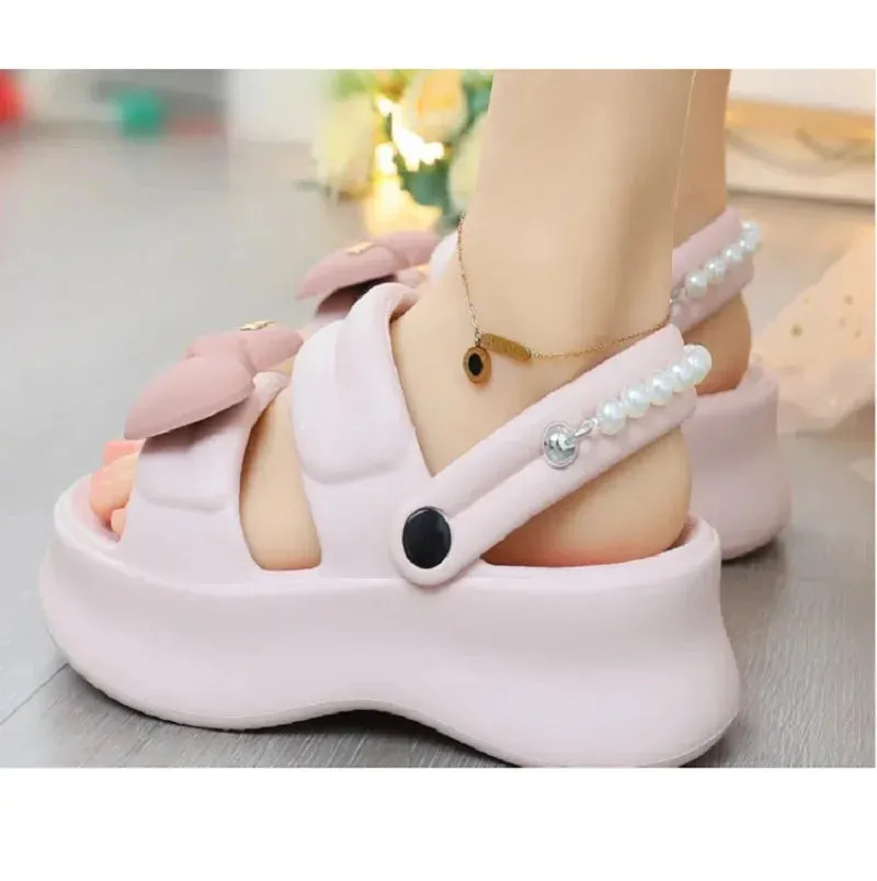 New 5.5cm platform slipper women chunky beach sandal