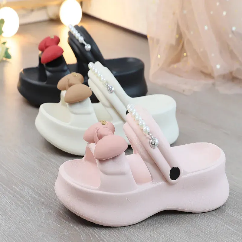 New 5.5cm platform slipper women chunky beach sandal