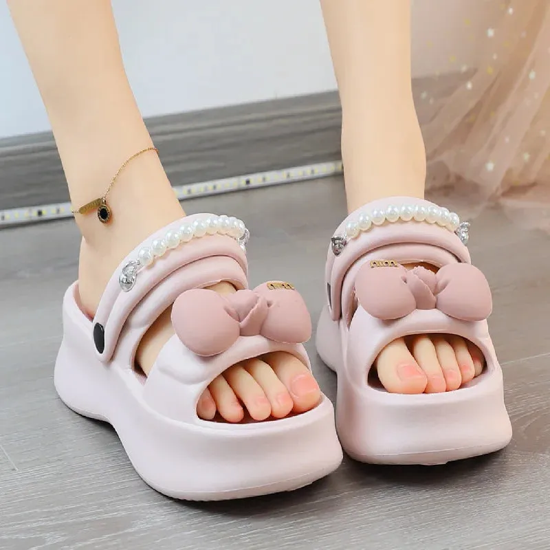 New 5.5cm platform slipper women chunky beach sandal