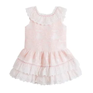 Newness Pink Floral Dress, Baby Pink