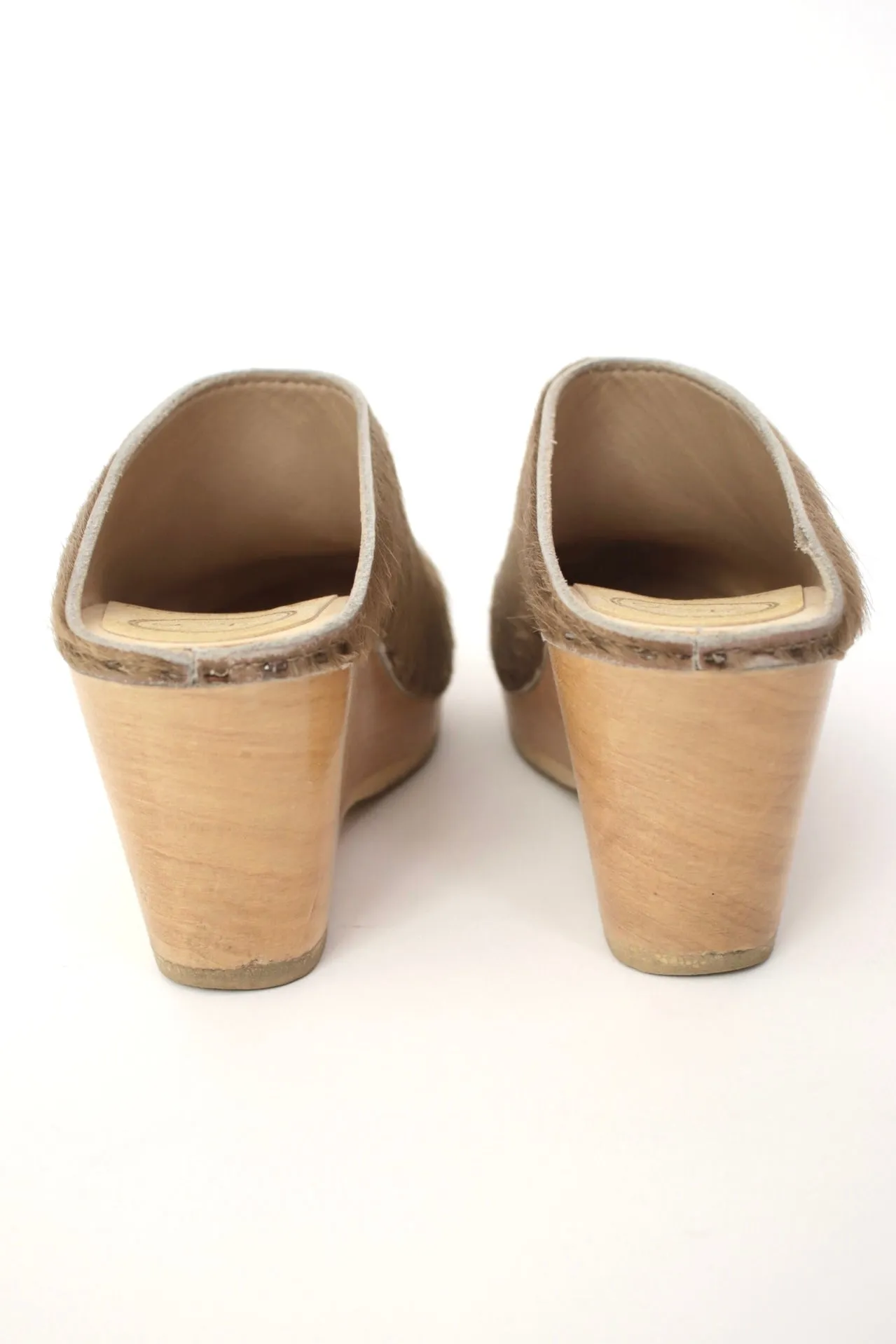 No. 6 Ponyhair Wedge Clogs
