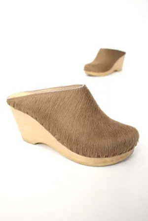 No. 6 Ponyhair Wedge Clogs