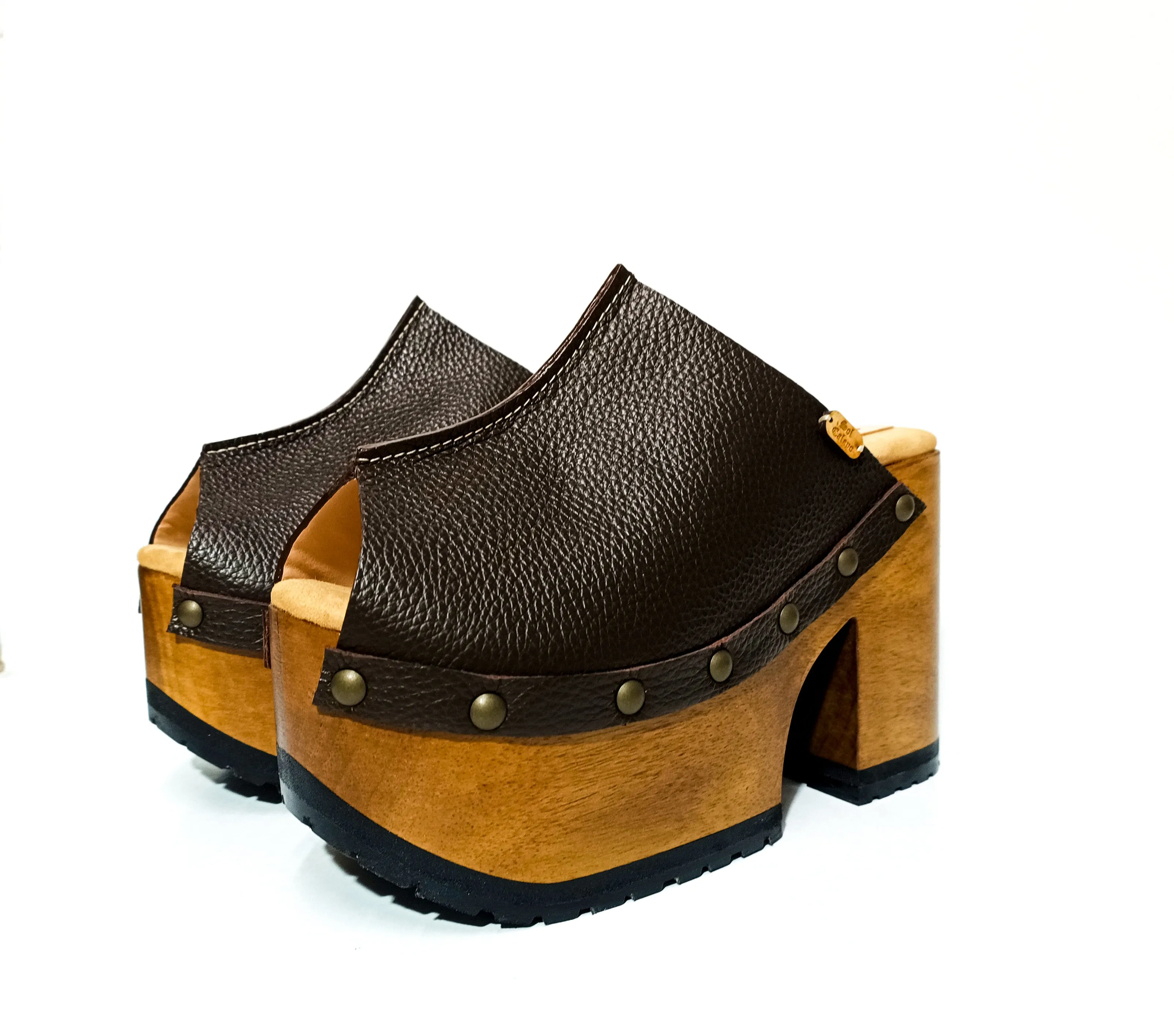 Old School Brown Clogs