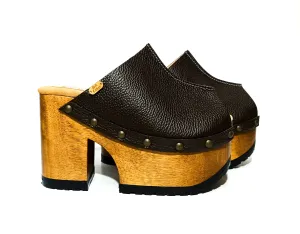 Old School Brown Clogs