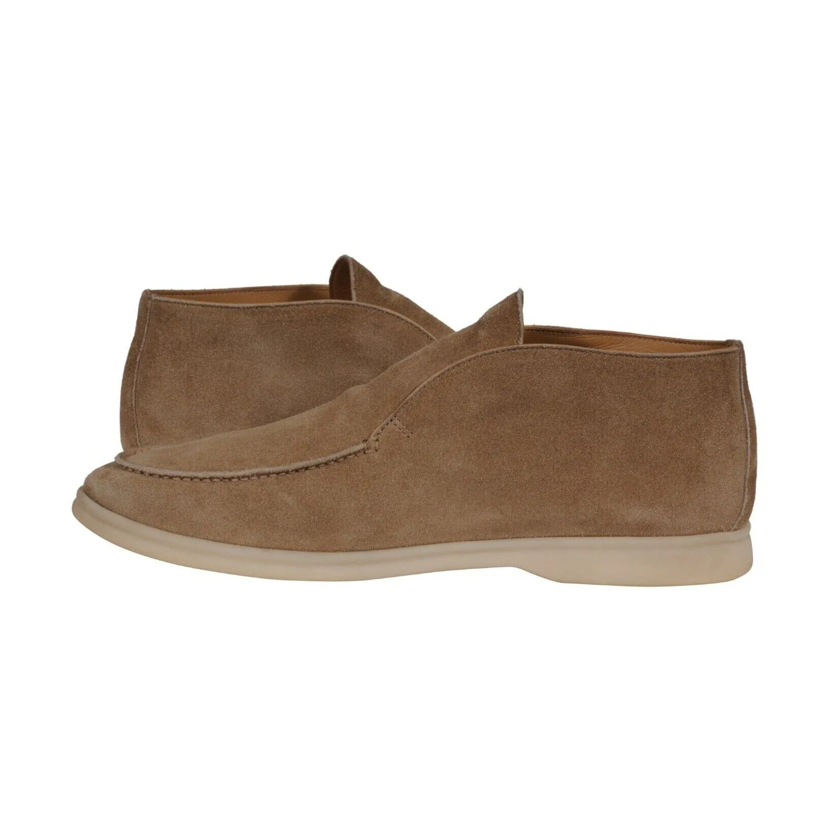 Open Walk US 9.5 EU 42.5 Slip On Chukka Brown Suede Loafers