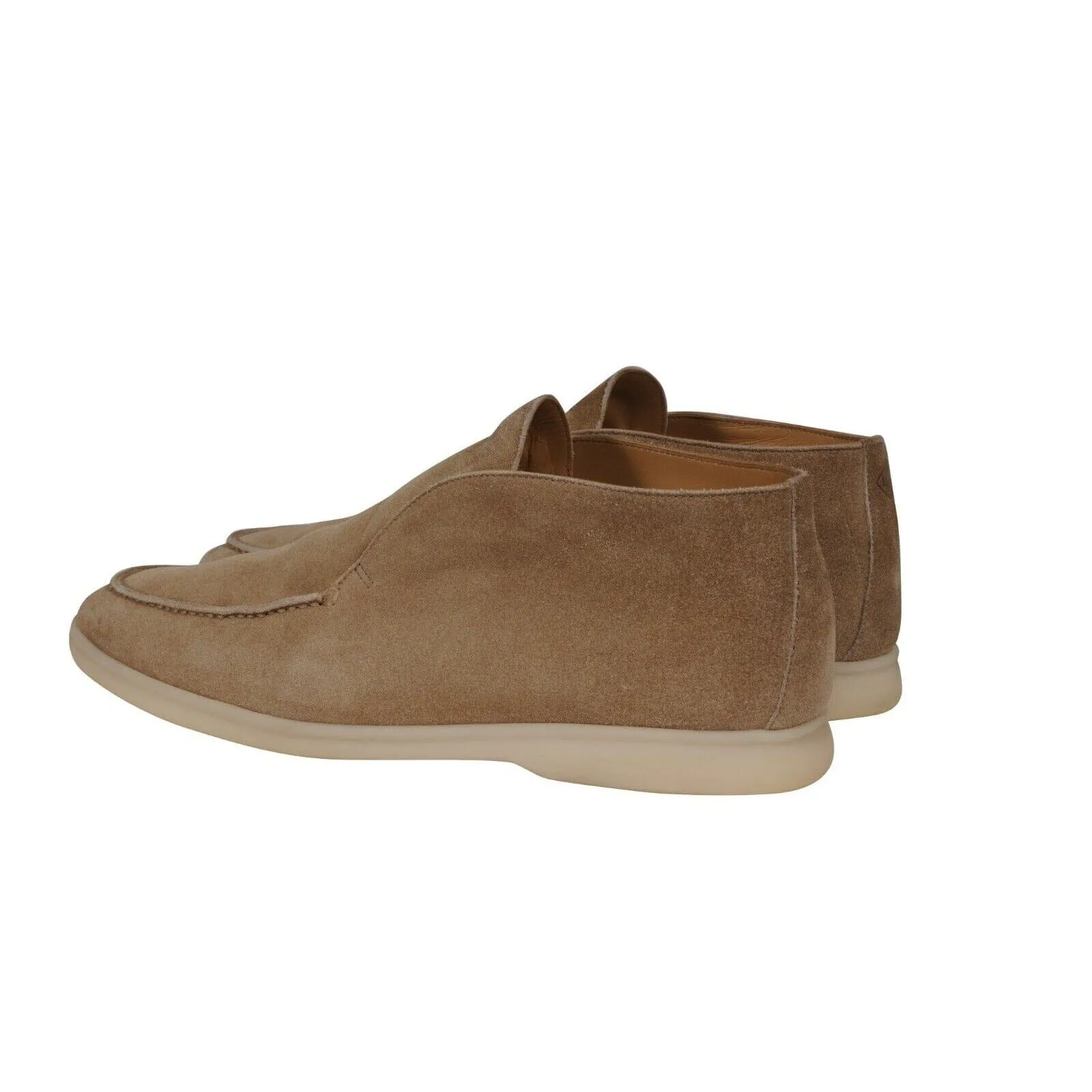 Open Walk US 9.5 EU 42.5 Slip On Chukka Brown Suede Loafers