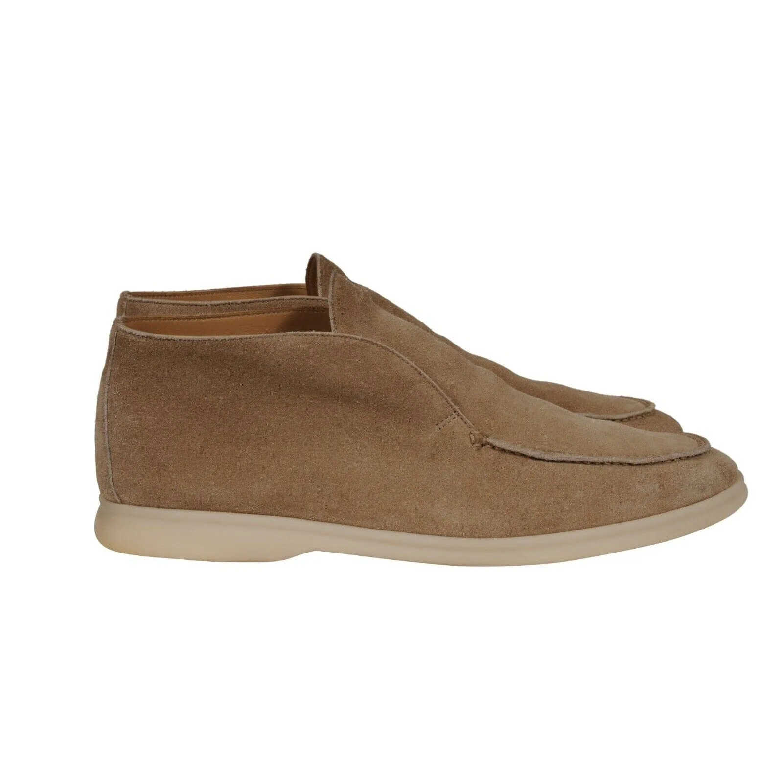 Open Walk US 9.5 EU 42.5 Slip On Chukka Brown Suede Loafers