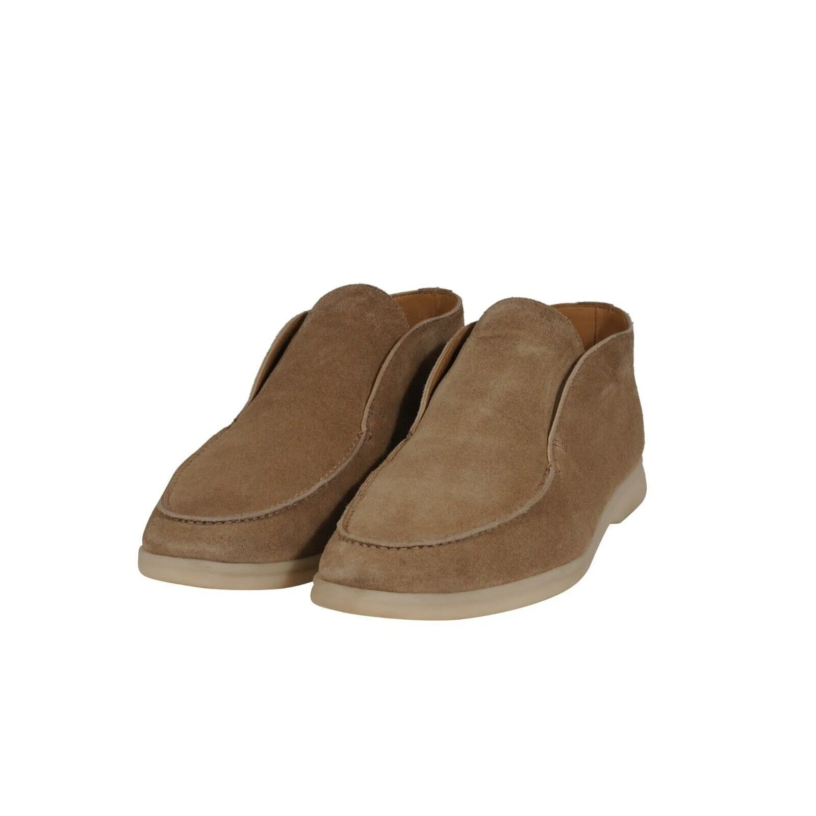 Open Walk US 9.5 EU 42.5 Slip On Chukka Brown Suede Loafers
