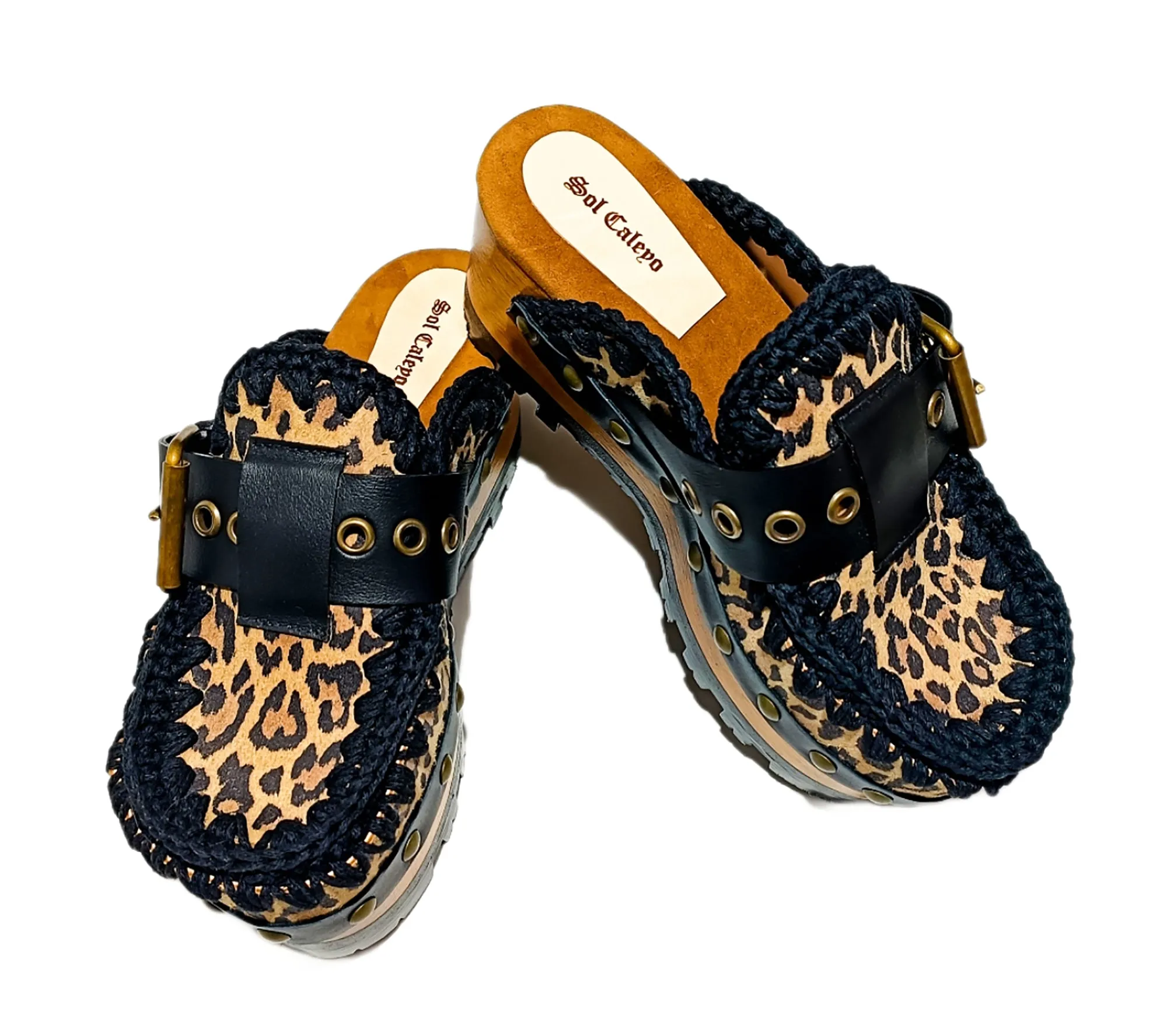 Oxford Leopard Clogs