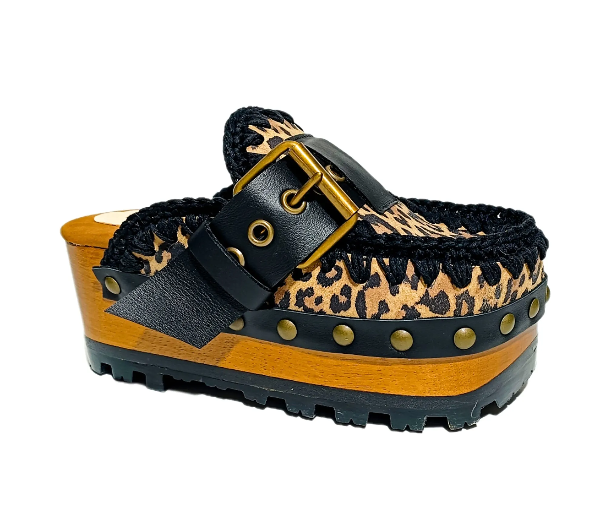 Oxford Leopard Clogs