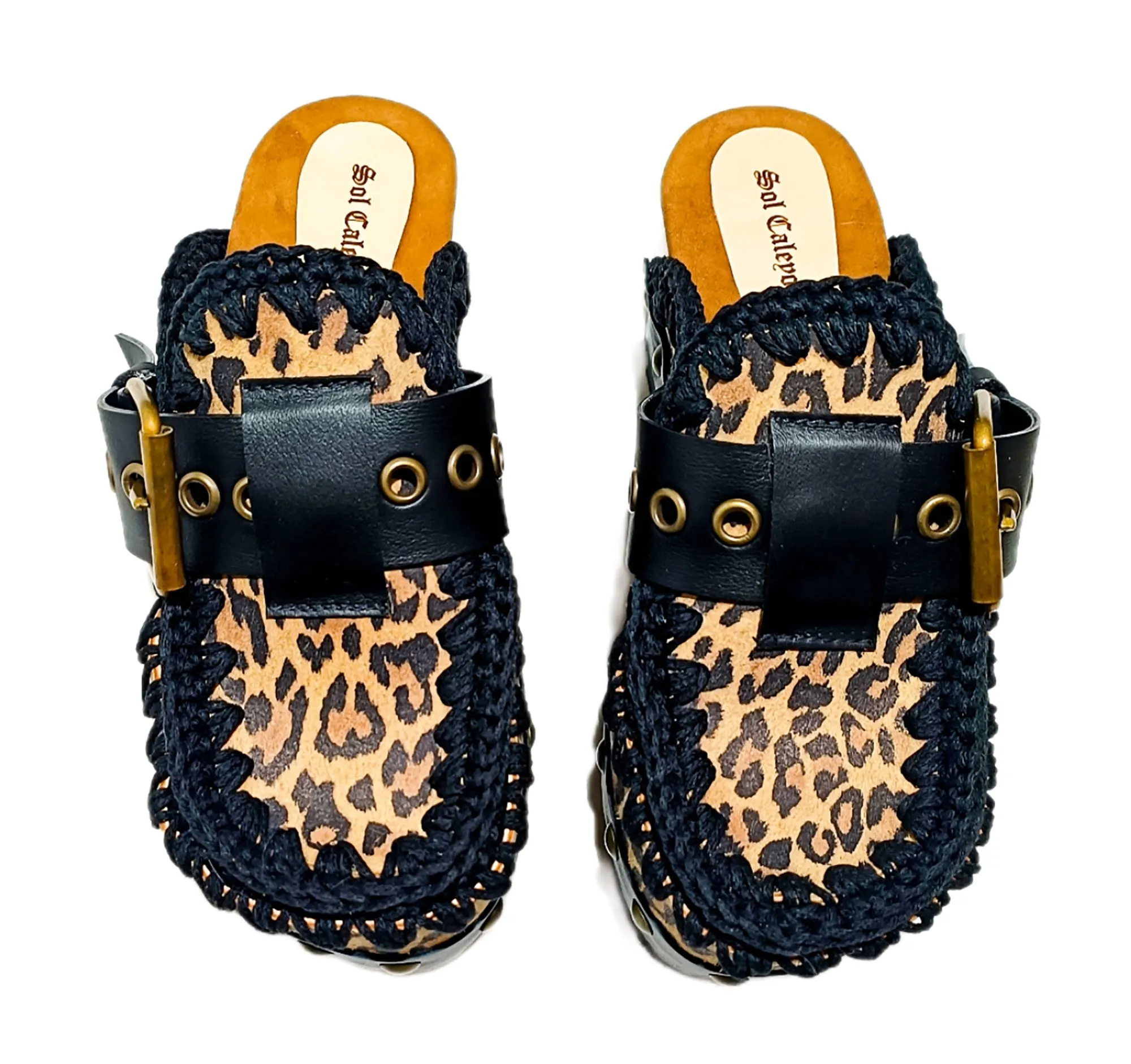 Oxford Leopard Clogs