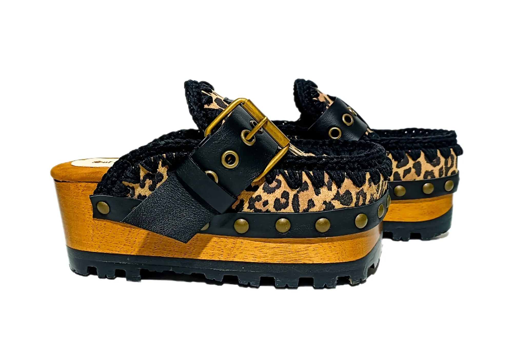Oxford Leopard Clogs