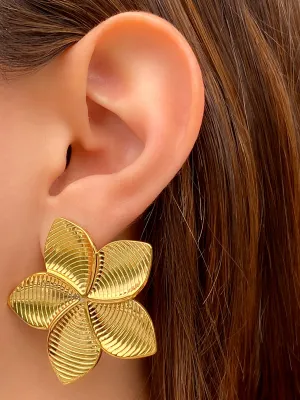 Par Arete Flor Cinco Petalos