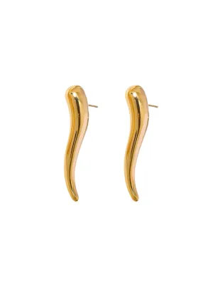 Par Arete Gota Larga Curveada