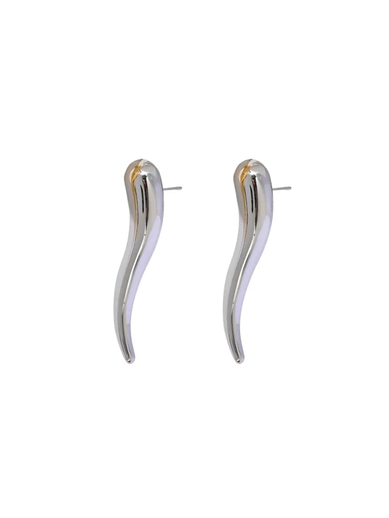 Par Arete Gota Larga Curveada