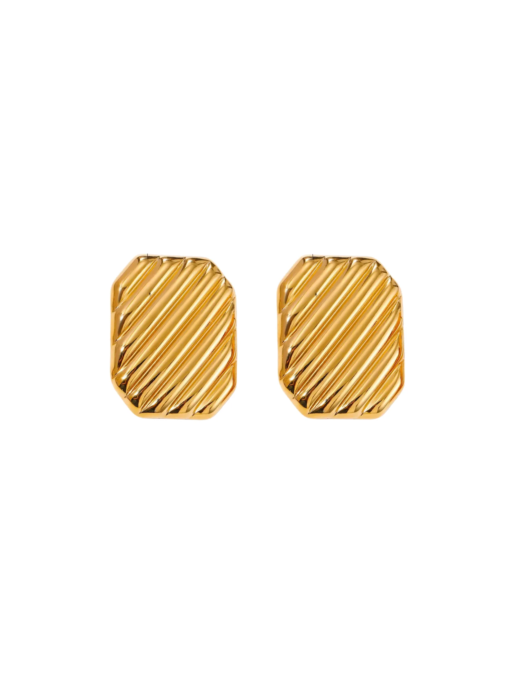 Par Arete Rectangulo Con Lineas