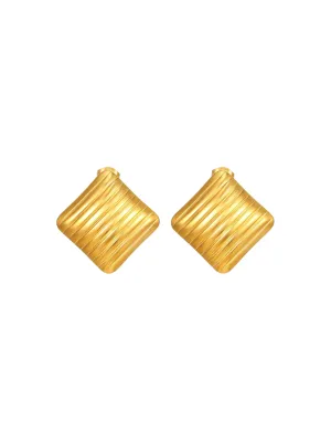 Par Arete Rombo Con Lineas