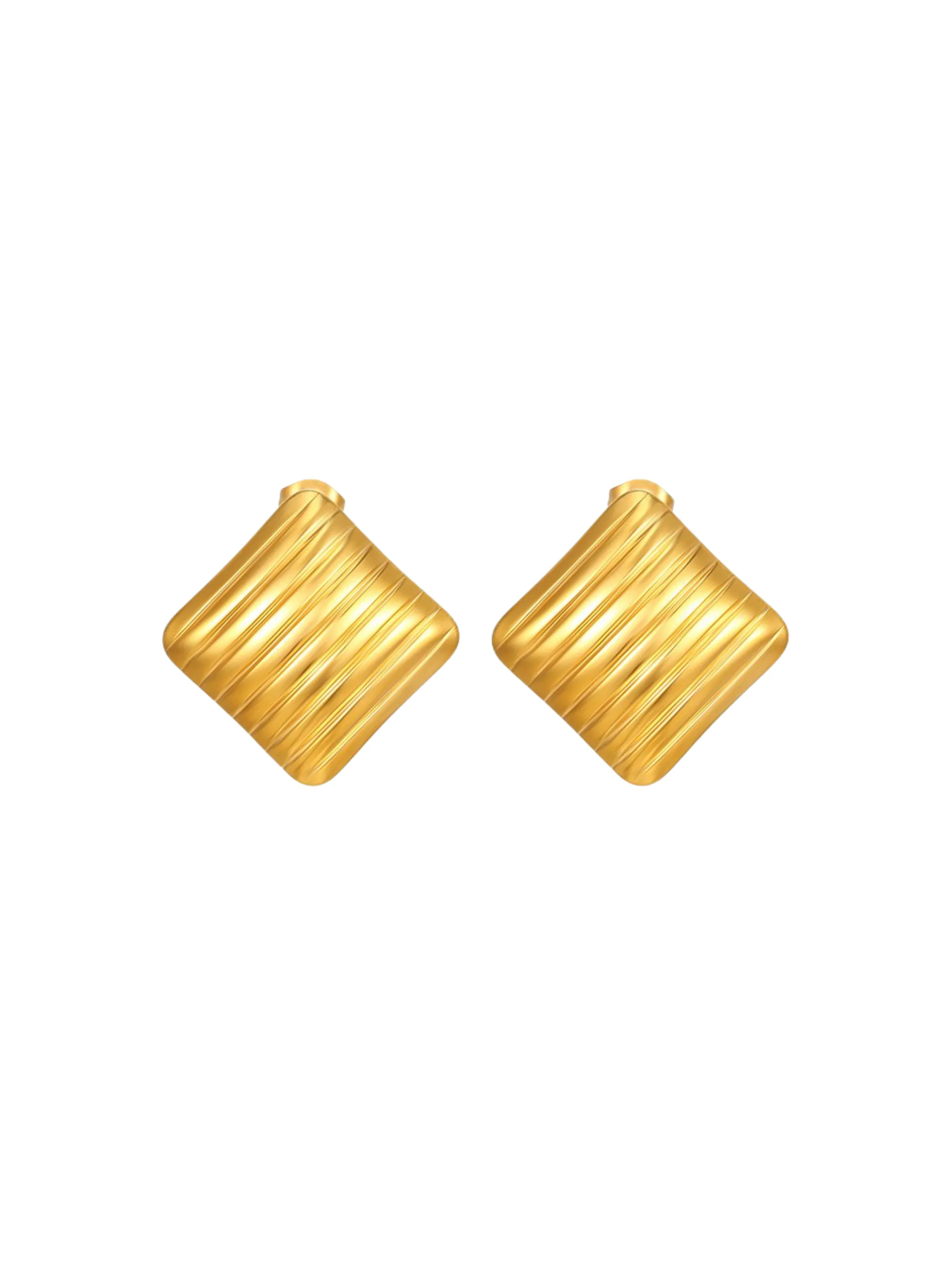 Par Arete Rombo Con Lineas