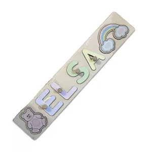Personalised  Name Wooden Puzzle with Pegs - ELSA