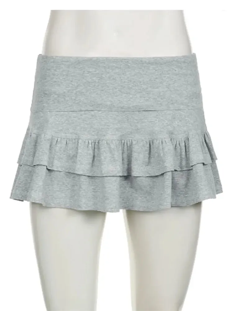 Pleated Mini Skirt Y2K - Low Waist Urbane Boujee Style