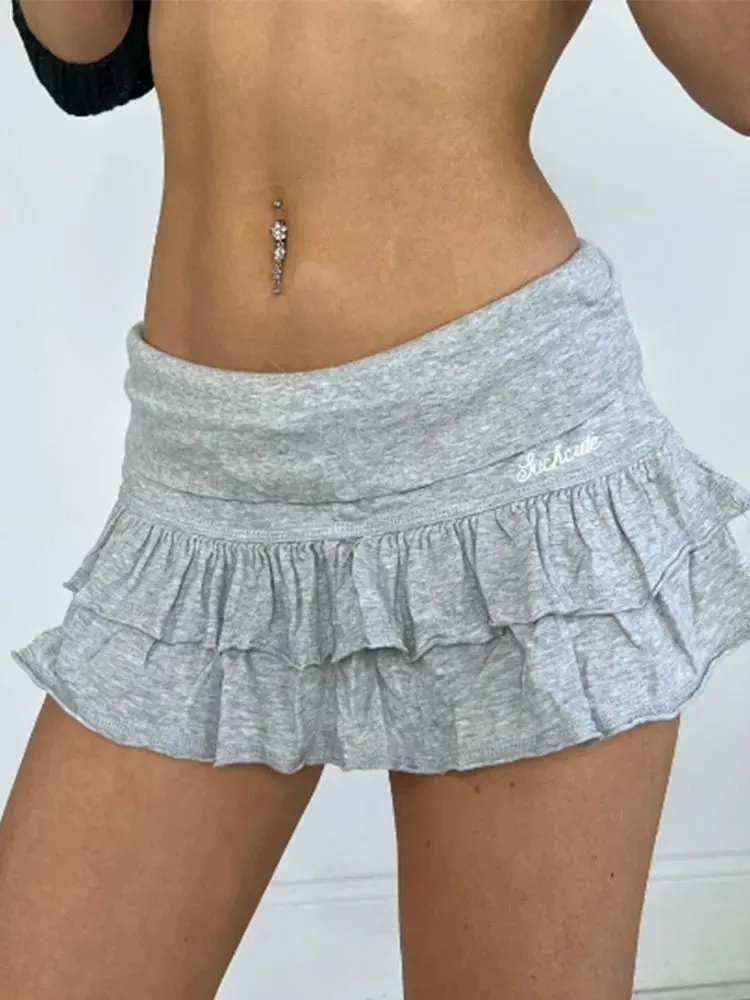Pleated Mini Skirt Y2K - Low Waist Urbane Boujee Style