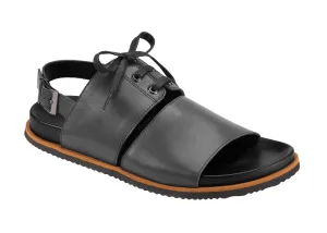 PROJET1826 | ENGELBERT Lace Up Leather Sandal Black