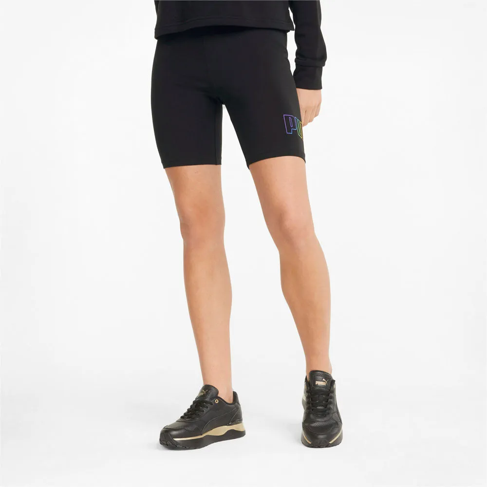 Puma Womens Ess  Rainbow Short Leggings