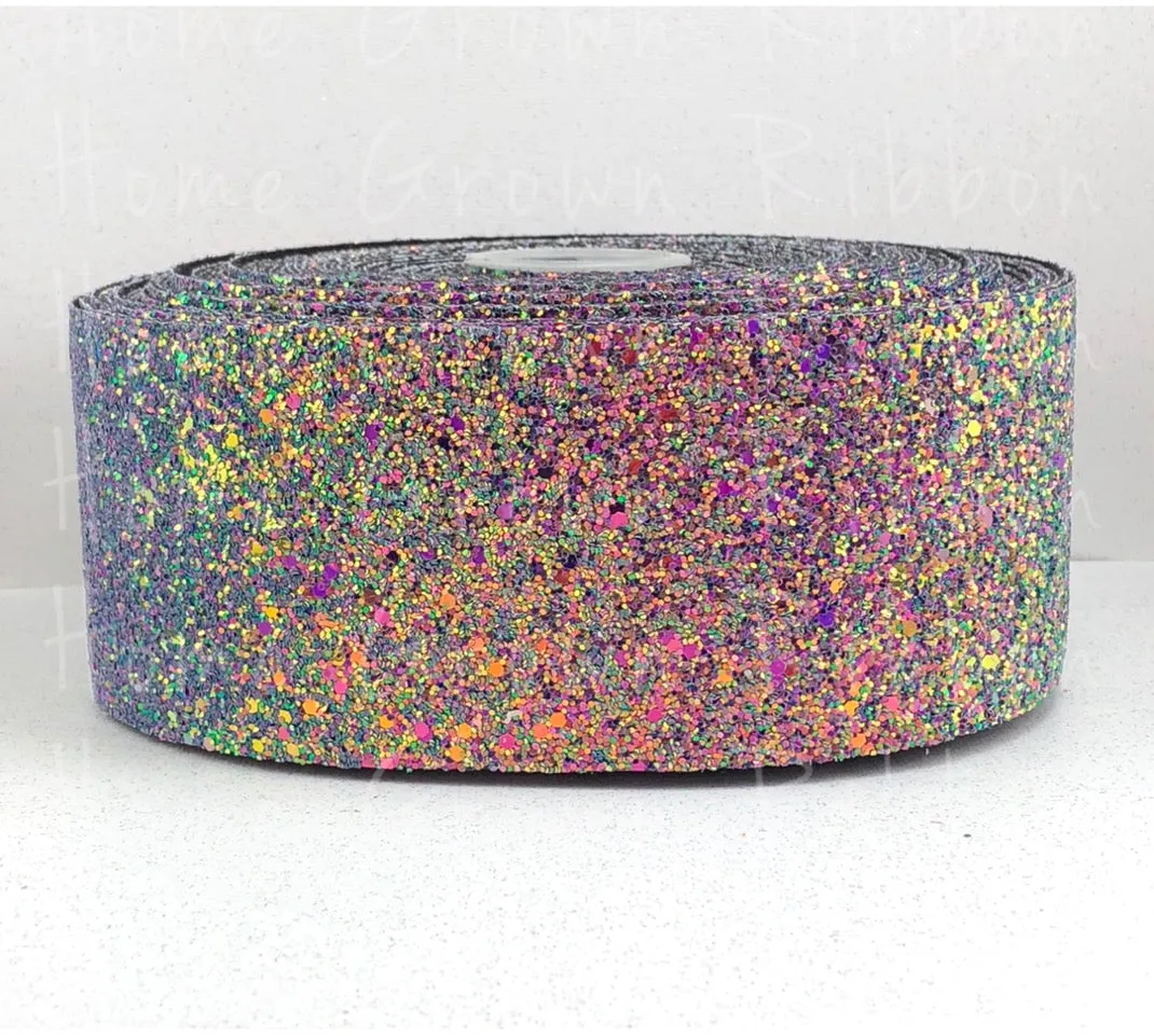 Purple Mermaid Chunky 3" Glitter Ribbon