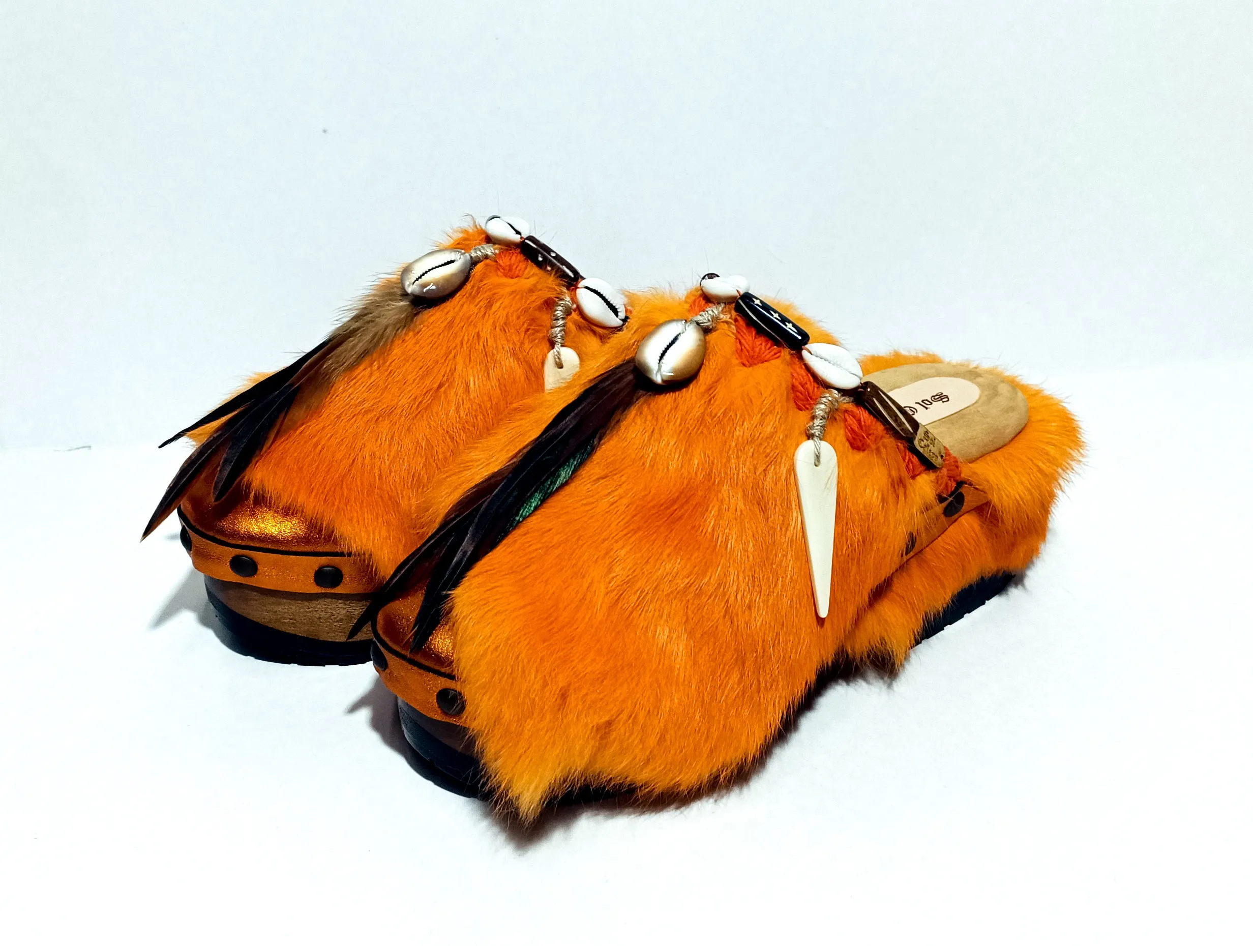 Queen Viking  Clogs XS Orange