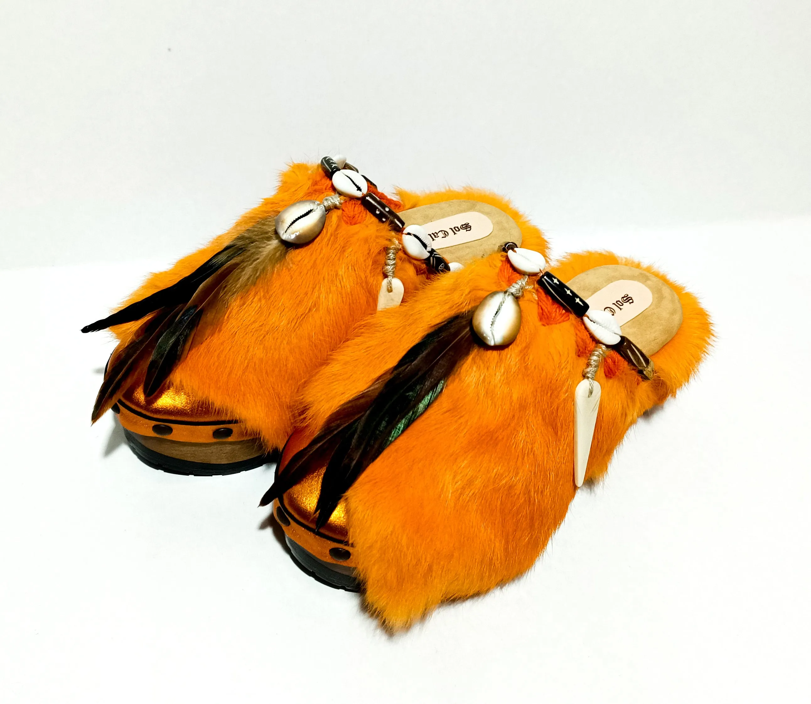Queen Viking  Clogs XS Orange