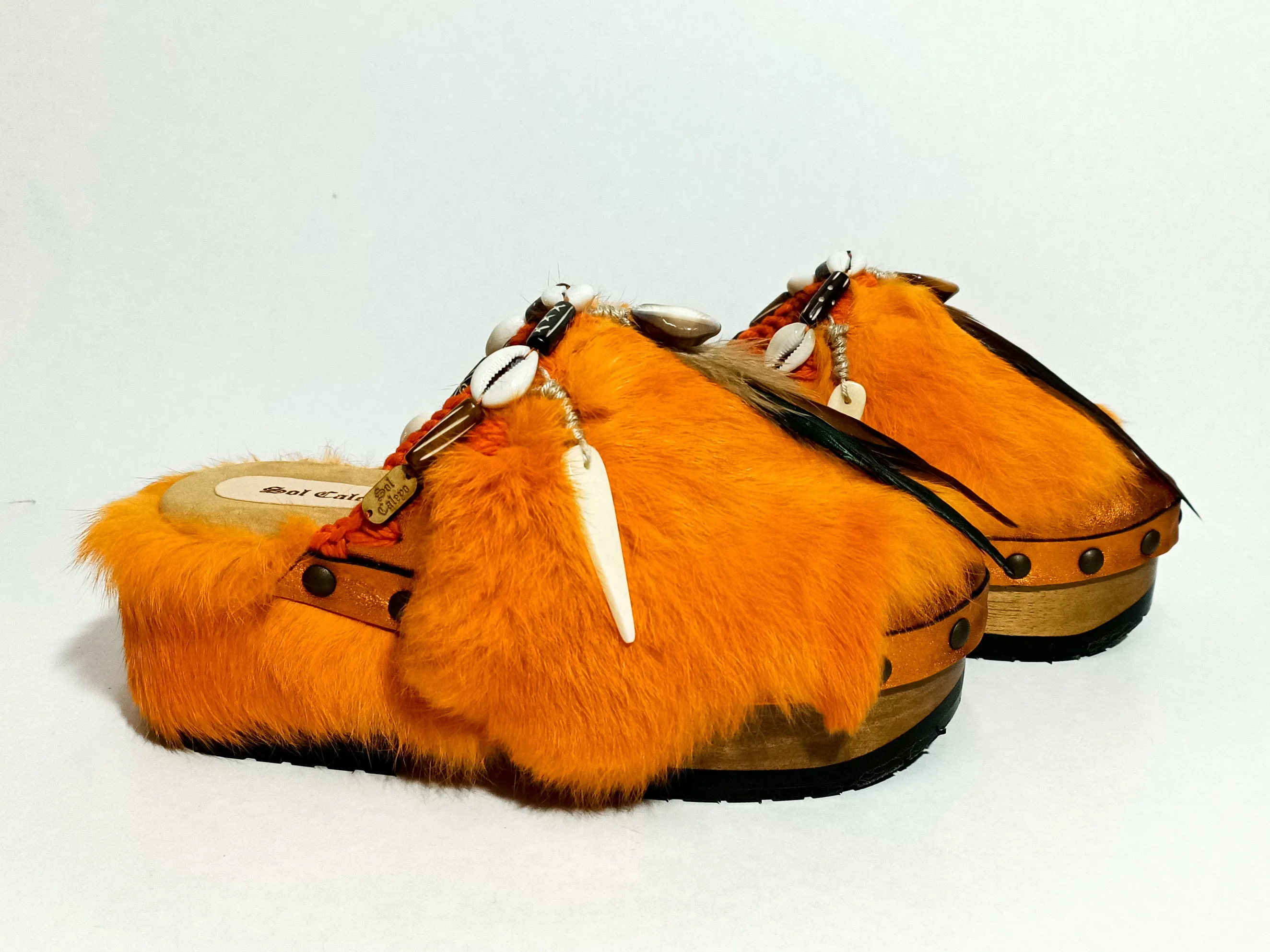 Queen Viking  Clogs XS Orange