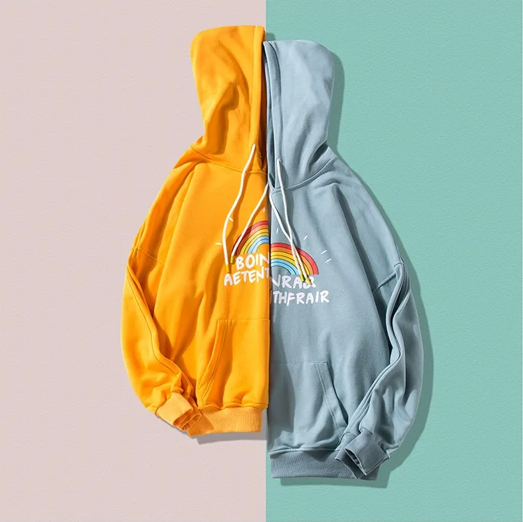 "BOINRAQ" SWEATSHIRT HOODIE À CAPUCHE BLEU CIEL - URB1™