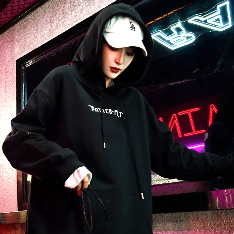 "BUTTERFLY" Sweat-shirt noir Hoodie à capuche - URB1™