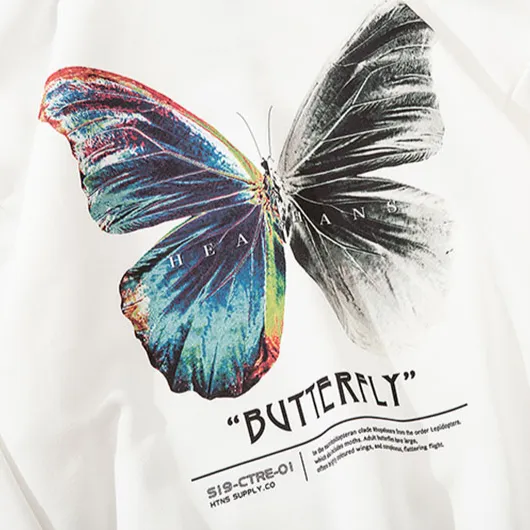 "BUTTERFLY" Sweat-shirt noir Hoodie à capuche - URB1™