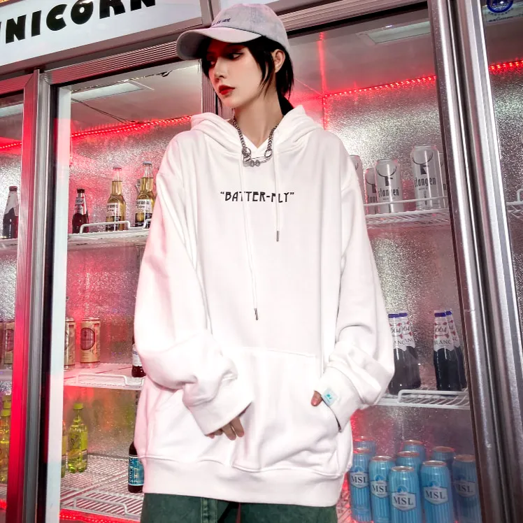 "BUTTERFLY" Sweat-shirt noir Hoodie à capuche - URB1™