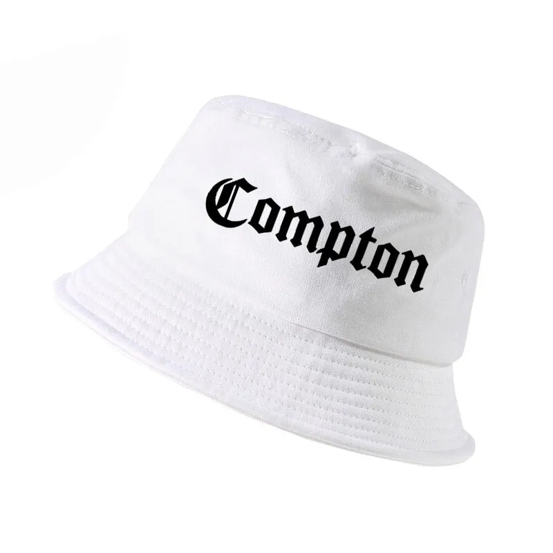"COMPTON" Chapeau Bob Blanc Imprimé - URB1™