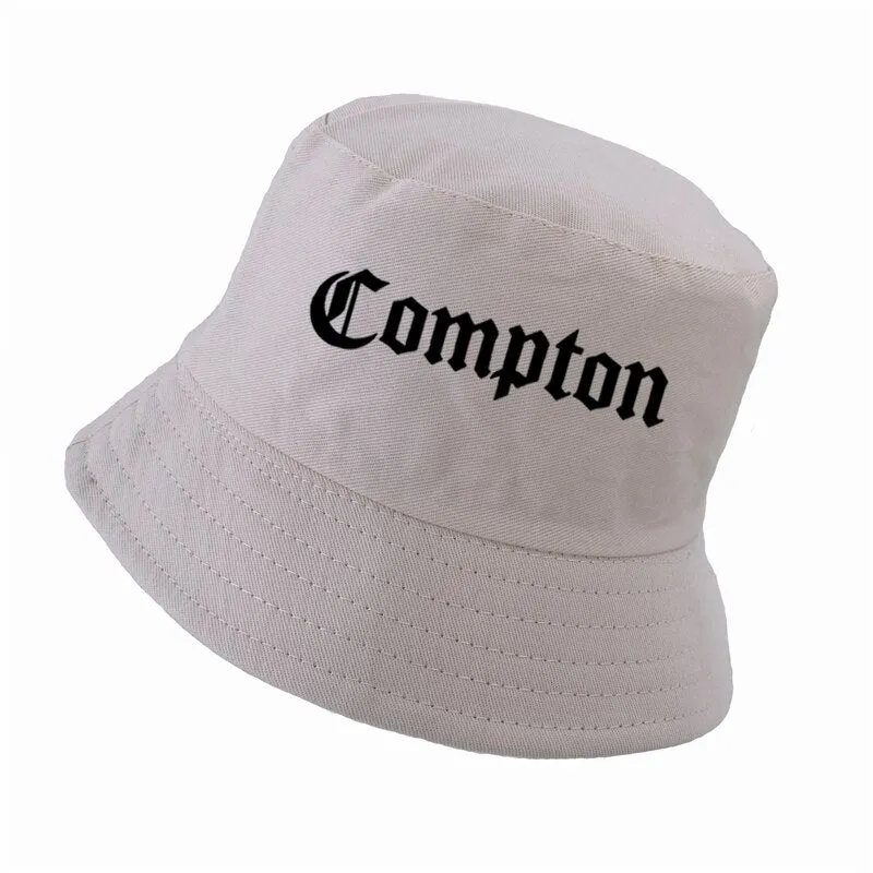 "COMPTON" Chapeau Bob Blanc Imprimé - URB1™