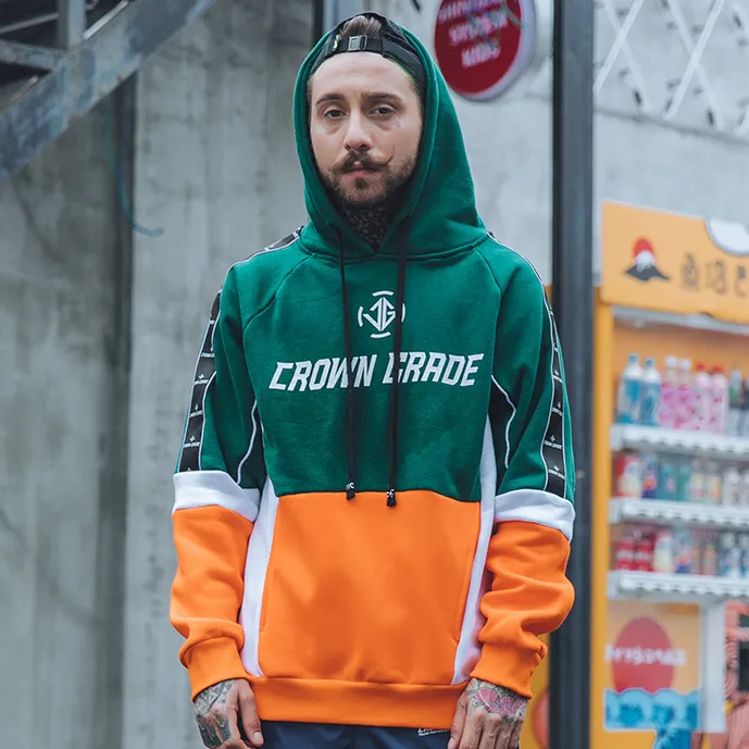 "CROWN GRADE" Sweat-shirt Hoodie à capuche Vert - URB1™