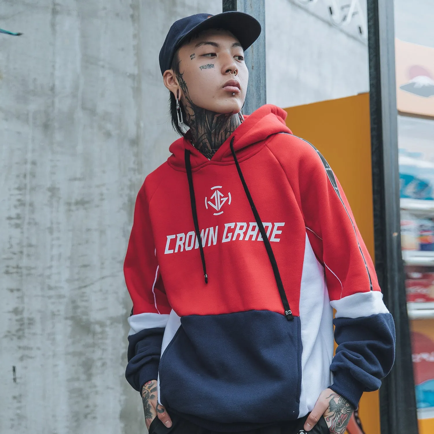 "CROWN GRADE" Sweat-shirt Hoodie à capuche Vert - URB1™