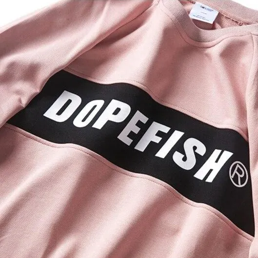"DOPEFISH" Sweatshirt Crewneck Rose - URB1™