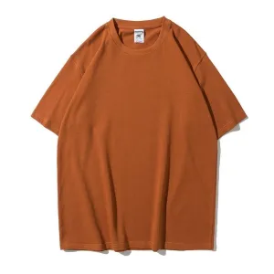 "ESSENTIAL" T-SHIRT BASIQUE UNI CARAMEL STREETWEAR - URB1™